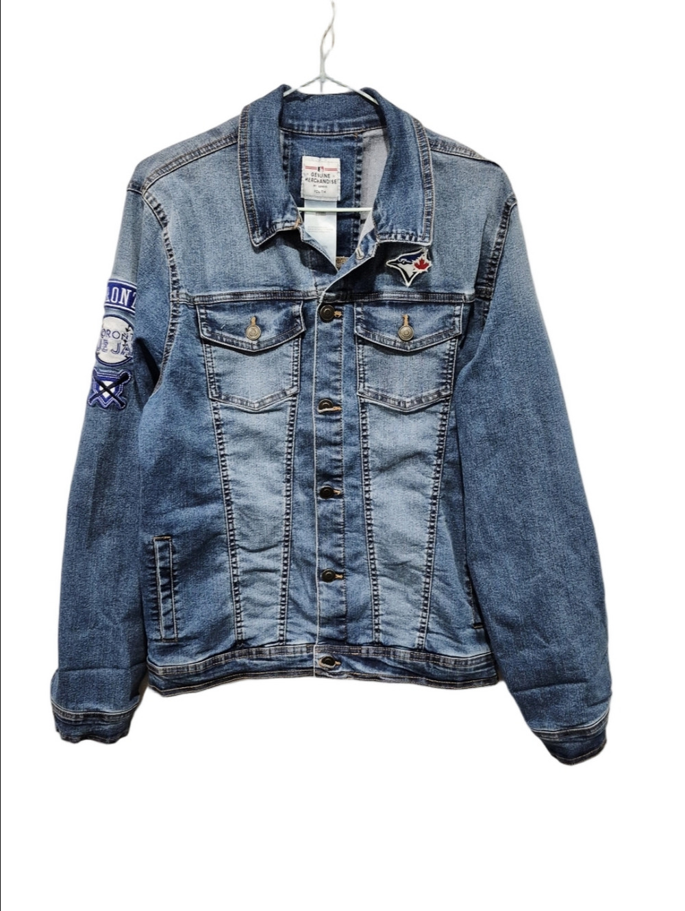 MLB Toronto Blue Jays Kids Youth XL (18/20) Denim Jean Jacket Genuine Merchandis